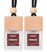 HANOLLY Car Air Freshener Hanging 2 Pack – Volcano Car Essential Oil Diffuser Scent, Cute Car Air...