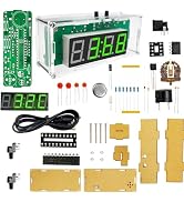 diymore DIY Digital Clock Kit with Acrylic Shell,Electronics Alarm Clock Soldering Practice Kit w...