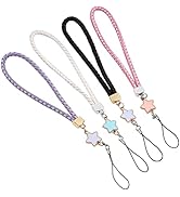 TENDYCOCO 4PCS Lanyard Wrist Strap Phone Charm Hand Wrist Lanyard Strap Cell Phone Lanyards Keych...