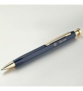 MCNTEIK Blue Gel Pen-Stunning Click Pen with 24K Gold Finish, Hexagonal Design, ADMOK Black G2 Re...