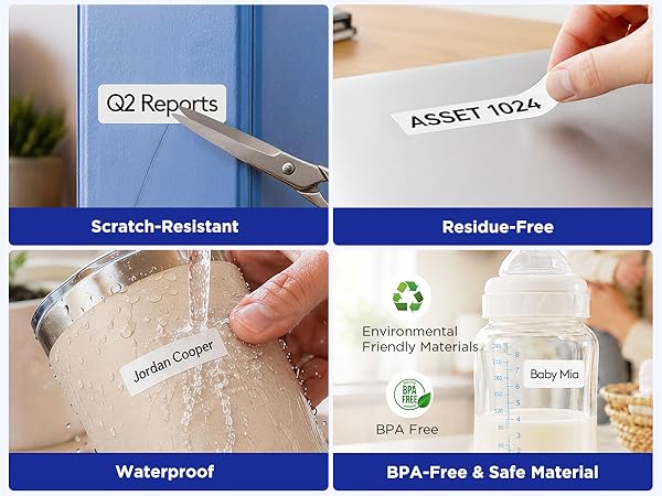 Laminated labels: Scratch-resistant, Residue-Free, Waterproof & BPA-free