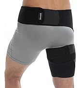 Groin Wrap, Adjustable Support for Hip, Groin, Hamstring, Thigh, and Sciatic Nerve Pain Relief