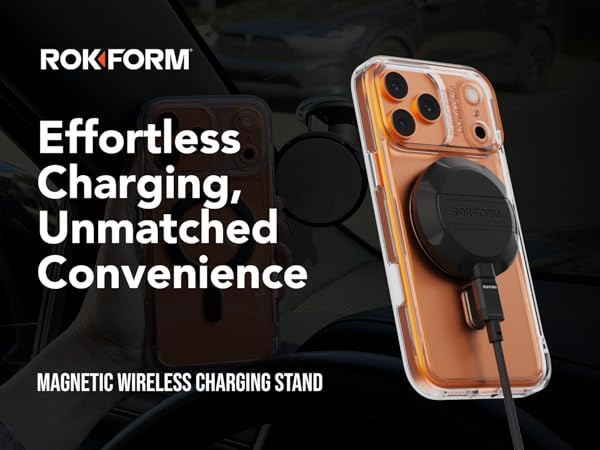 Rokform charger; rokform wireless charger; magsafe charger; rokform accessories; magnetic charger