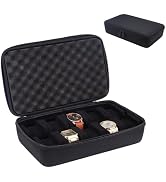 PH PandaHall 10 Slots Watch Case for Men Travel Watch Storage Box Watches Zipper Organizer Box Wa...