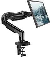 HUANUO FlowLift Single Monitor Mount, 13 to 32 Inch Monitor Arm, Adjustable Monitor Stand, Vesa ...