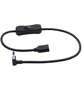 LANMINGLEL 90 Degree USB 3.0 Switch Extension Cable USB Male to Female Cord with On/Off Switch Sh...