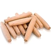 Elsjoy 12 Pack 8 Inch Small Wood Rolling Pins, Non-Stick Wooden Dough Roller Pin for Baking Pie, ...