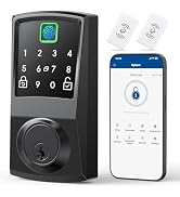 Nyboer 7-in-1 Keyless Smart Deadbolt Lock | Keypad Deadbolt,Easy Installation,Fingerprint unlock,...