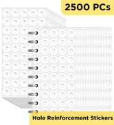 2500 Pcs Heavy Duty Hole Reinforcement Stickers - 1/4