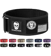 Gymreapers Quick Locking Weightlifting Belt for Bodybuilding, Powerlifting, Cross Training - 4 In...