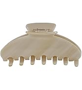 Premium Durable Acetate Hair Claws - Large 4 Inch No-Slip Claws for Thick Hair | 1 Piece (Creme)