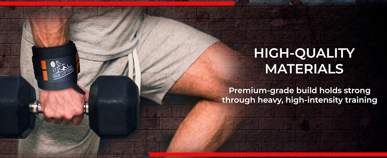 Weightlifting straps securing grip on barbell for heavy pulls