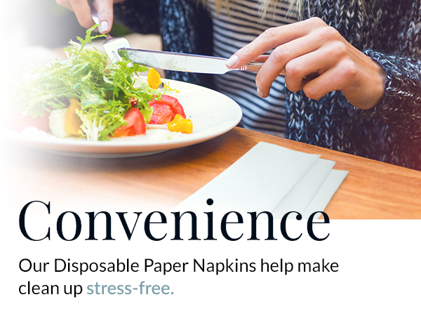 Convenience 60 Pack of Linen Feel Guest Towels absorbent soft 1/6 fold 1 ply napkins dinner party