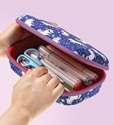ZIPIT Unicorn Pencil Box for Girls | Pencil Case for School | Organizer Pencil Bag | Large Capcit...