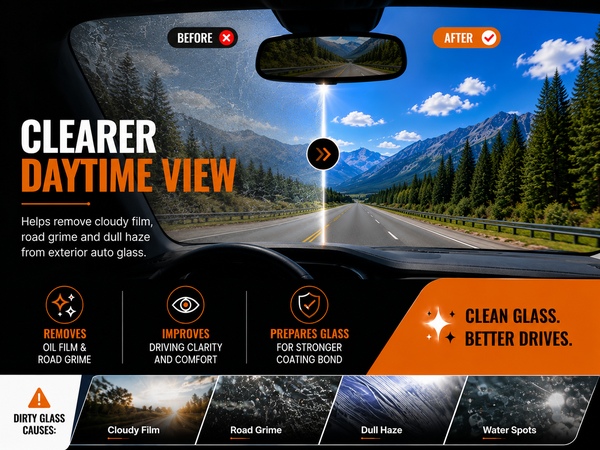 tint free windshield cleaner