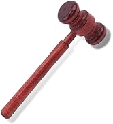 Brown Handmade Wooden Gavel, Auction Gavels, Vintage Judge Gavel, Props and Clothing Accessories,...
