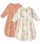 Yoofoss Baby Sleep Sack 0-6 Months, Long Sleeve Sleep Sack 1.5 Tog, Fleece Baby Wearable Blanket ...