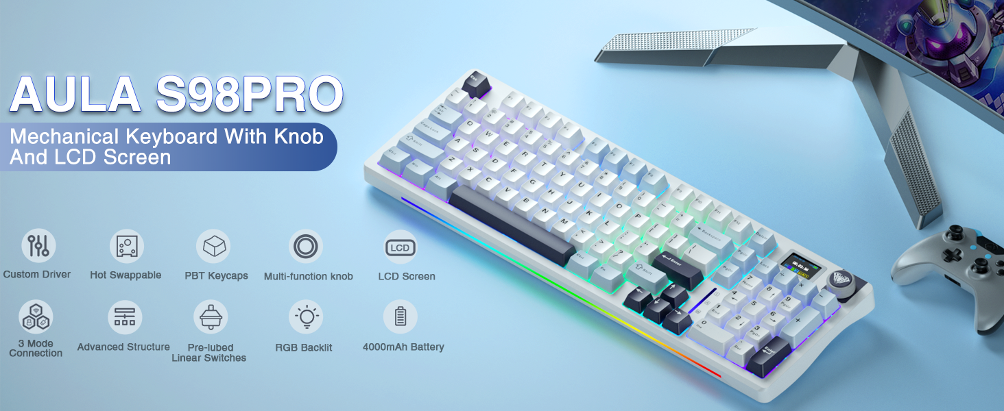 AULA S98 Pro Wireless Mechanical Keyboard