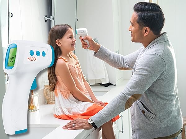 MOBI - Baby Non-Contact Forehead Digital Thermometer with Object Temperature Mode