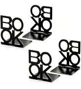 Book Ends,2 Pair Bookends Metal Bookend (Folding Book Ends 2 Pair)