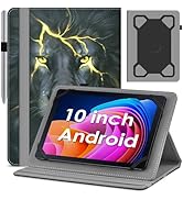 DETUOSI Universal 10 Inch Android Tablet Case - Protective Folio Stand for 9.6-10.5 Inch Tablet, ...