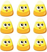 Alynta Halloween Stickers for Kids - Candy Corn Stickers 600Pcs 1.4 Inch Self Adhesive Cute Hallo...