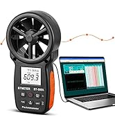 BTMETER BT-866A Pro Handheld HVAC Anemometer for CFM Air Flow, Wind Speed Meter Gauge Measures Wi...