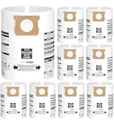 8PCS 10-14 Gallon Vacuum Bags for Shop Vac Bags, Disposable Wet Dry Vaccum Collection Bags Replac...