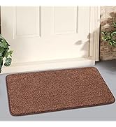 LINLA Indoor Doormat, Super Absorbs Mud Mat, Washable Non-Slip Rubber Backing Clean Door Mat for ...