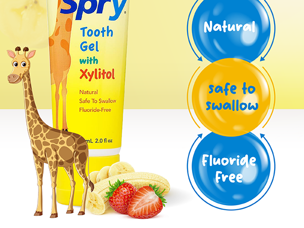 kids toothpaste sensitive teeth natural fluoride free xylitol flavored toddlers flouride-free paste