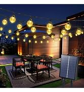 Joomer Solar String Lights Outdoor, 65FT 100LED Solar Globe String Lights 8 Lighting Modes, Water...