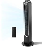 Winado 42" Bladeless Tower Fan, Portable Floor Fan with Remote Control, LED Display, Adjustable 1...