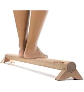 Versatile 40 Inch Beech Wood Balance Beam for Home Use - Enhance Balance, Ankle Strengthener Foot...