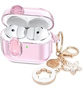 Case for Apple Airpods iPods Pro 3 Cases Cover Clear 2025 Cute Women, VISOOM Cute Air Pods Pro3 C...