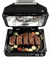 NEWBULIG Electric Grill Outdoor, Electric 8-in-1 BBQ Grills with Air Fryer, Roast, Steak, Broil, ...