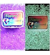 Luminous Diamond Art Beads for Diamond dot Accessories, Flat Base Square Diamonds Painting Drills...