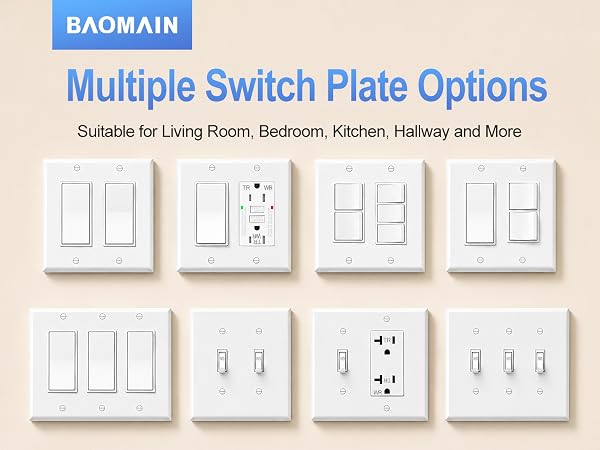 UL Certified Decora Light Switch Complete Installation Set
