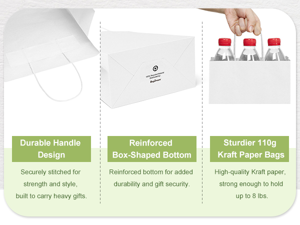 Medium gift Bags white