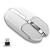 Wireless Mouse with 4 Button 2.4Ghz Connection USB Receiver Silent Click Adjustable DPI Programma...