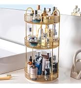 Zufudo Rotating Makeup Organizer 3 Tier Lazy Susan Trays Skincare Perfume Organizer for Bathroom ...