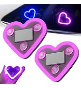 Car Solar Heart Led Light, Solar-Powered Heart LED Neon Light, IP65 Waterproof, 5 Switchable Mode...