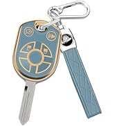 MILD EAST for Ford Key Fob Cover with Key Chain, Soft TPU Car Key Protector Compatible with Ford ...