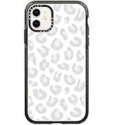 Casetify Impact Case for iPhone 11 - Silver Gray Leopard - Clear Black