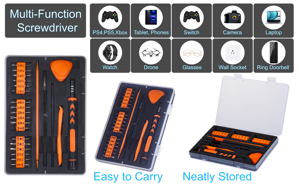 45PCS Precision Screwdriver Set With Case