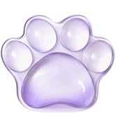 Cat Paw Mouse Wrist Rest, Clear Gel Mouse Wrist Support Pad, Purple Cute Ergonomic Wrist Cushion ...