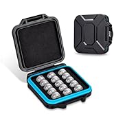 LR44 Battery Case Holder Storage,Water-Resistant Anti-Shock,Coin Cell Battery Case for 15x LR44 A...