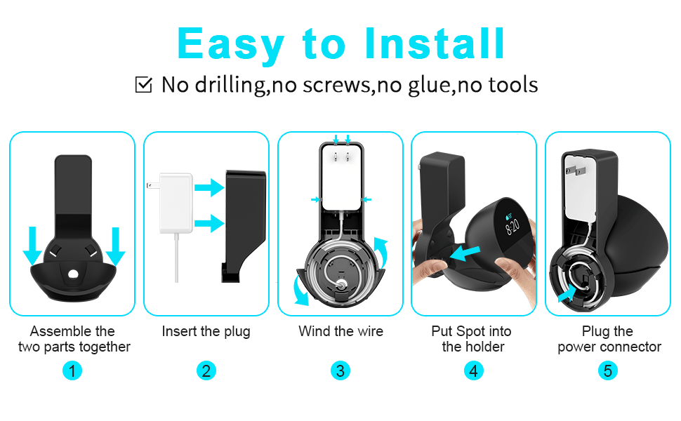 wall mount holder for Echo Spot