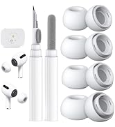 4 Pairs Replacement Ear Tips for AirPods Pro 2nd/1st Generation,Noise Reduction Holewith & Built-...