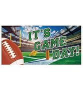 65" x 32.7" Football Banner for Tailgate & Football Party Decorations, Supplies and Photography -...