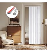 AJAZZ 100% Blackout Magnetic Door Curtain Patio Door Curtain Invisible Folding Door for Bedroom L...